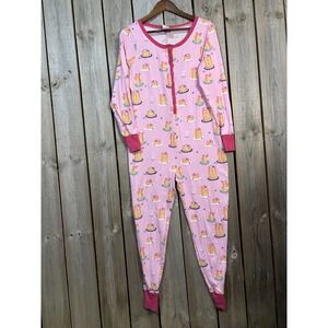 Munki Munki Pancake Print Pajama One Piece Pjs  L